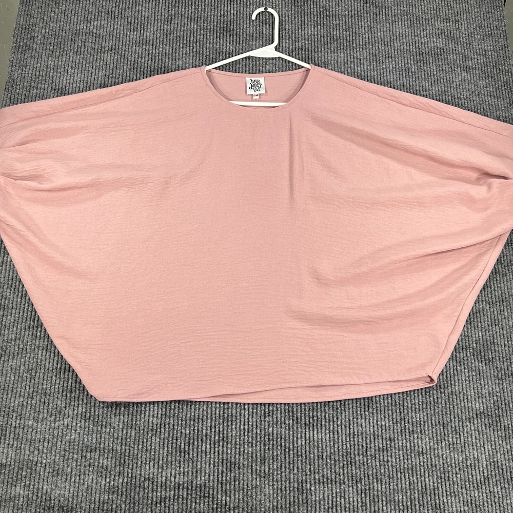 Ivy Jane Top Womens Small/Medium Pink Crew Neck Casual Comfort Trendy Style